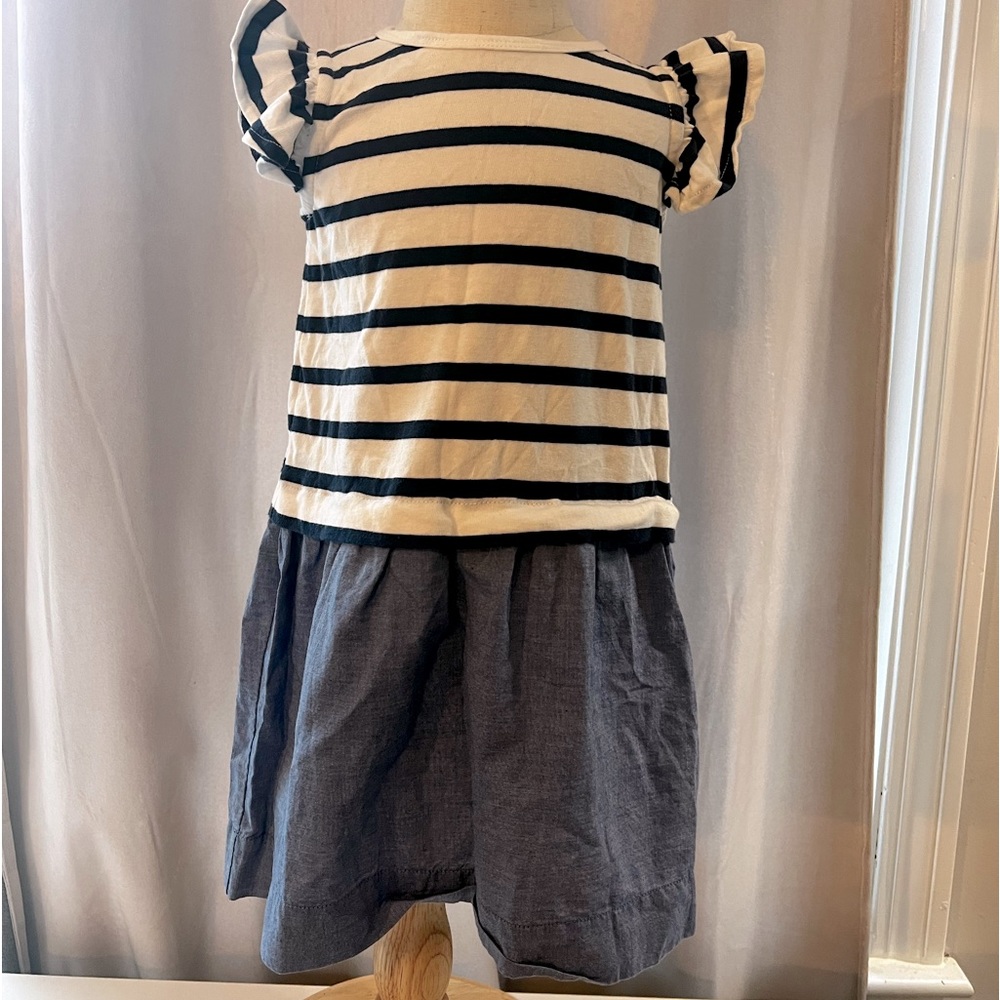 CrewCuts cotton and chambray dress, size 4